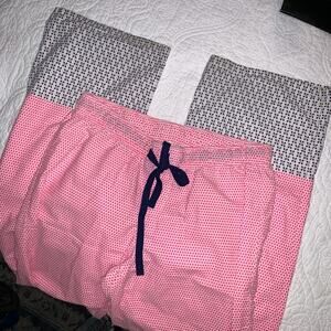 NEW? Soma Pink and Gray tiny dot PJ pajama pants Size XS